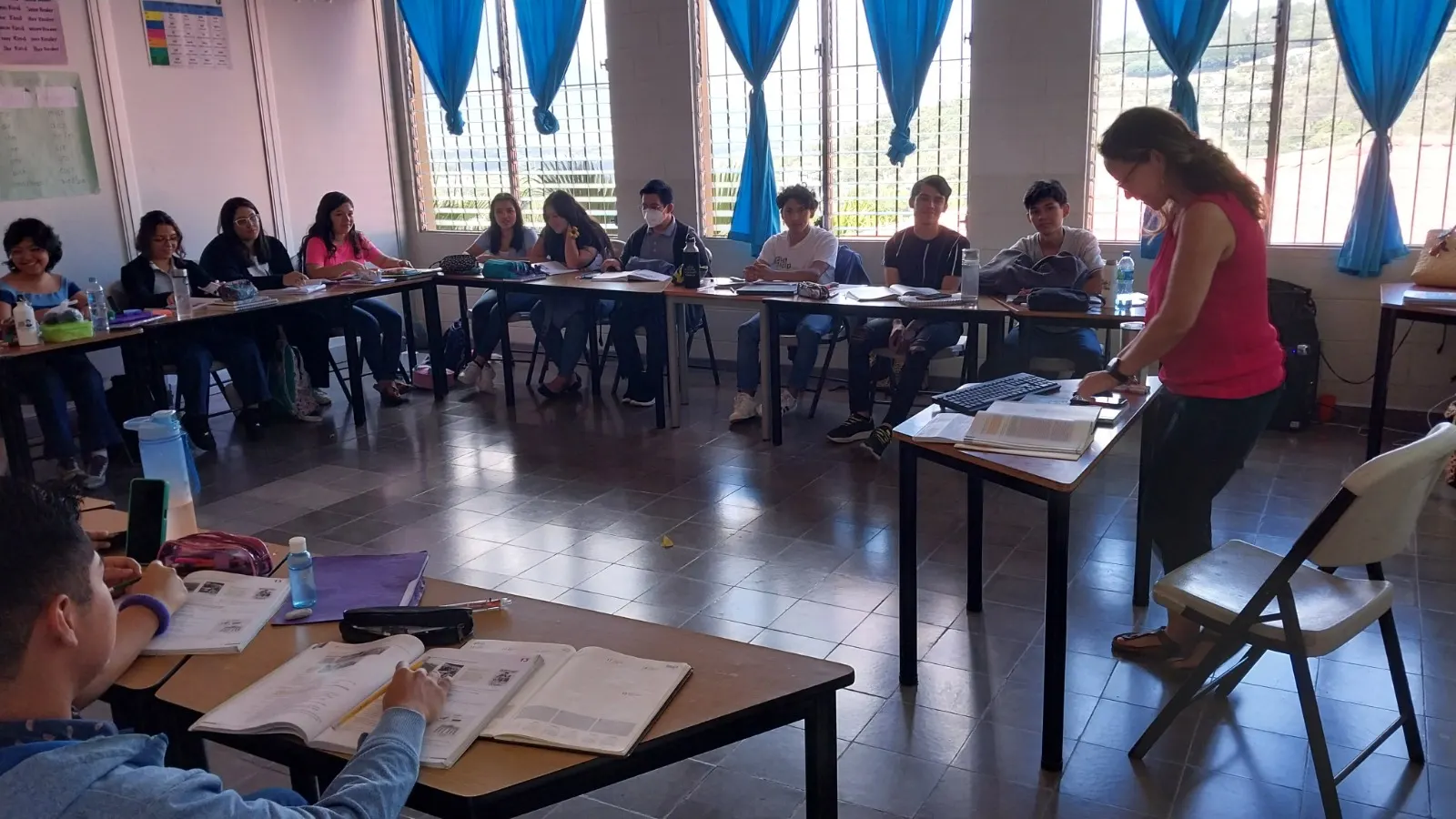 Clase de alemán en el CECNSR